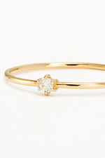 14k Solid Gold Sweet Droplet Diamond Ring