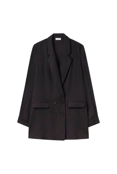 Relaxed Blazer Coral Jacquard