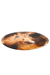 Large Moon Cheese Platter Dark Horn