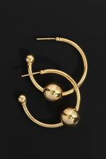 Alba Hoops Large Gold Vermeil