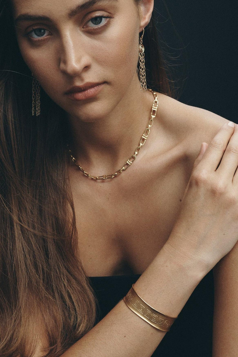 Caius Cuff Meander Gold Vermeil