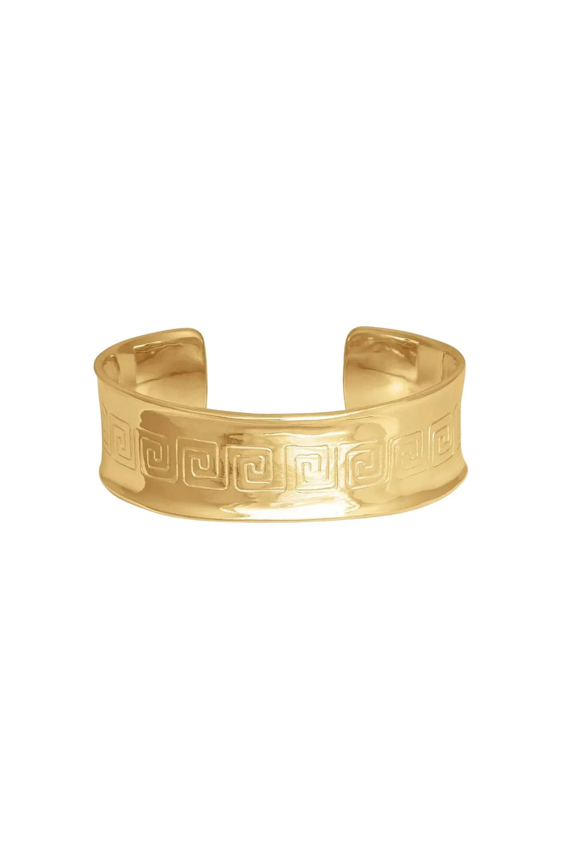 Caius Cuff Meander Gold Vermeil