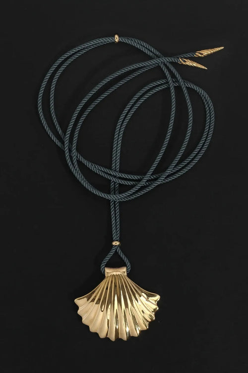 Eleni Cord Necklace Gold Vermeil