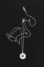 Mavi Eye Necklace Silver