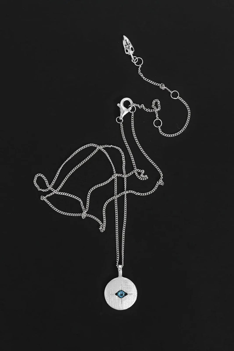 Mavi Eye Necklace Silver