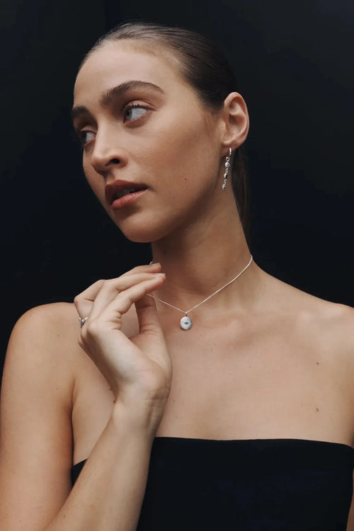 Mavi Eye Necklace Silver