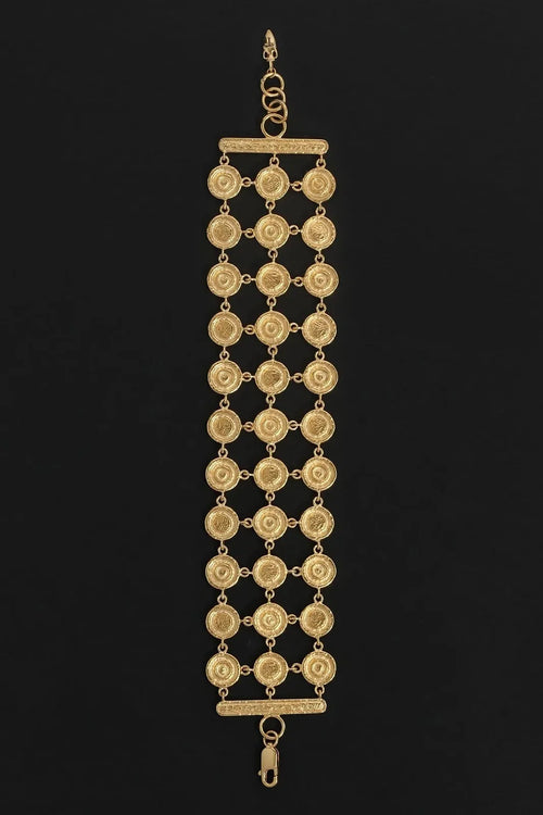 Reign Coin Bracelet Gold Vermeil