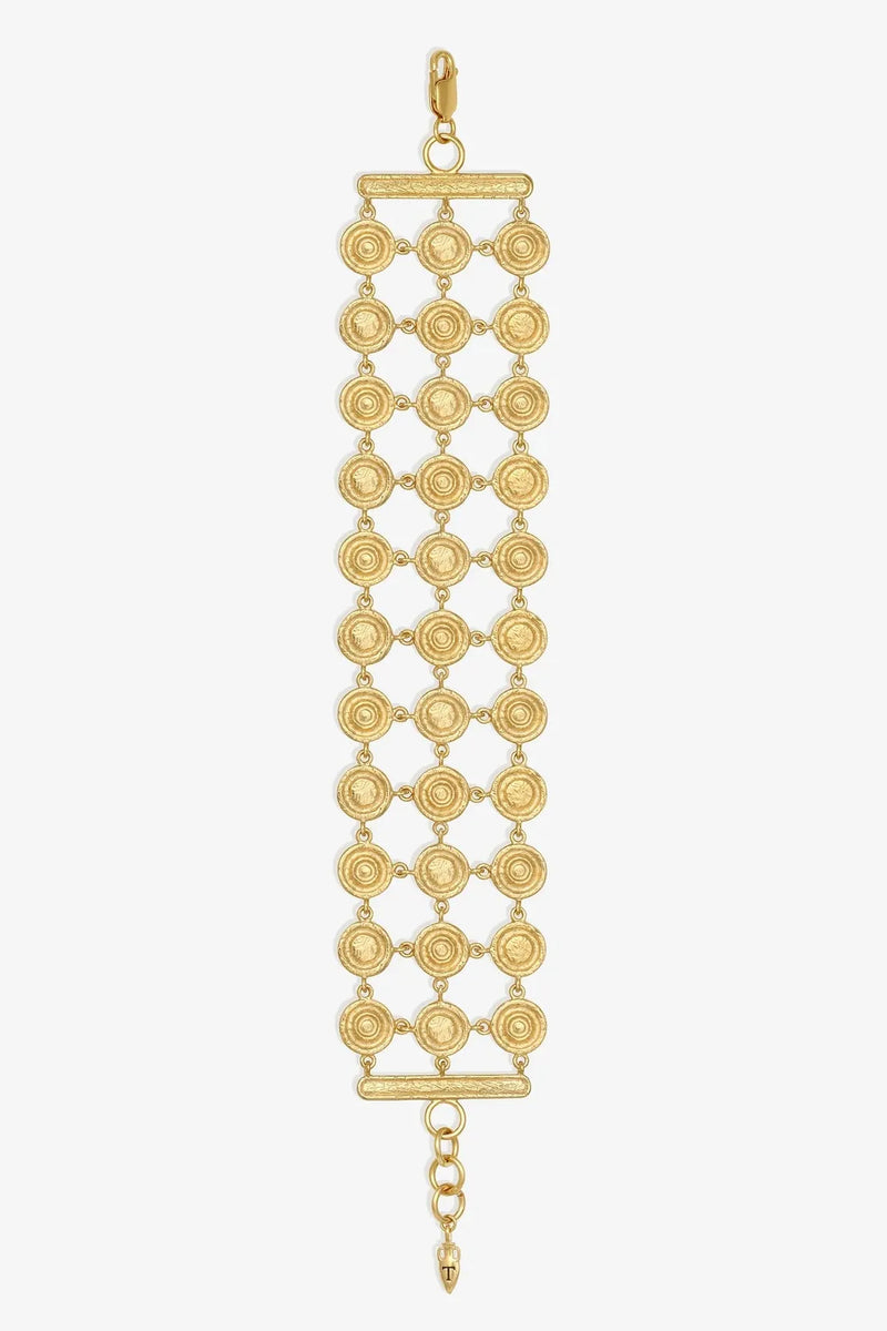 Reign Coin Bracelet Gold Vermeil