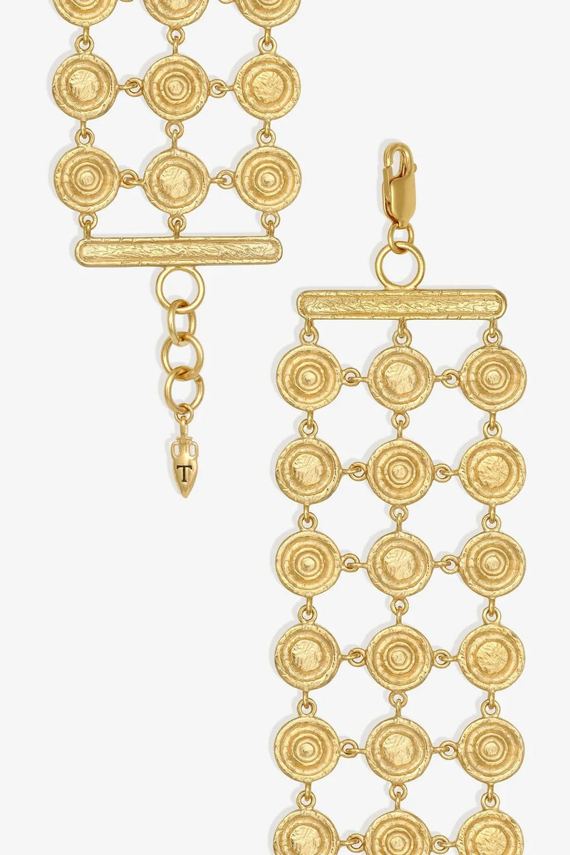 Reign Coin Bracelet Gold Vermeil