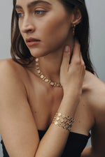 Reign Coin Bracelet Gold Vermeil