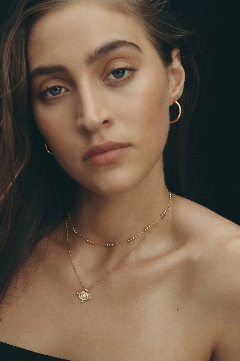 Reign Oval Necklace Gold Vermeil