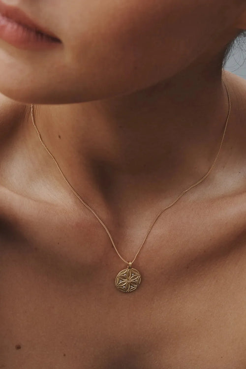 Seed of Life Necklace Gold Vermeil