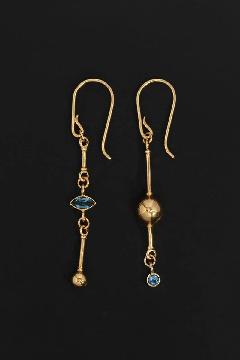Ula Earrings Gold Vermeil