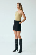 Reset Tailored Mini Skirt Black