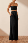 Sara Tailored Wide Leg Pant Black