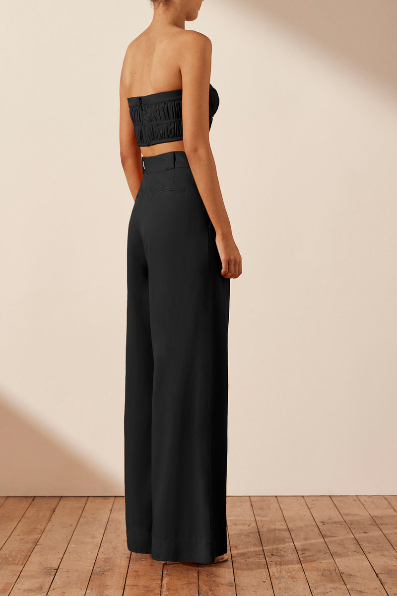 Sara Tailored Wide Leg Pant Black