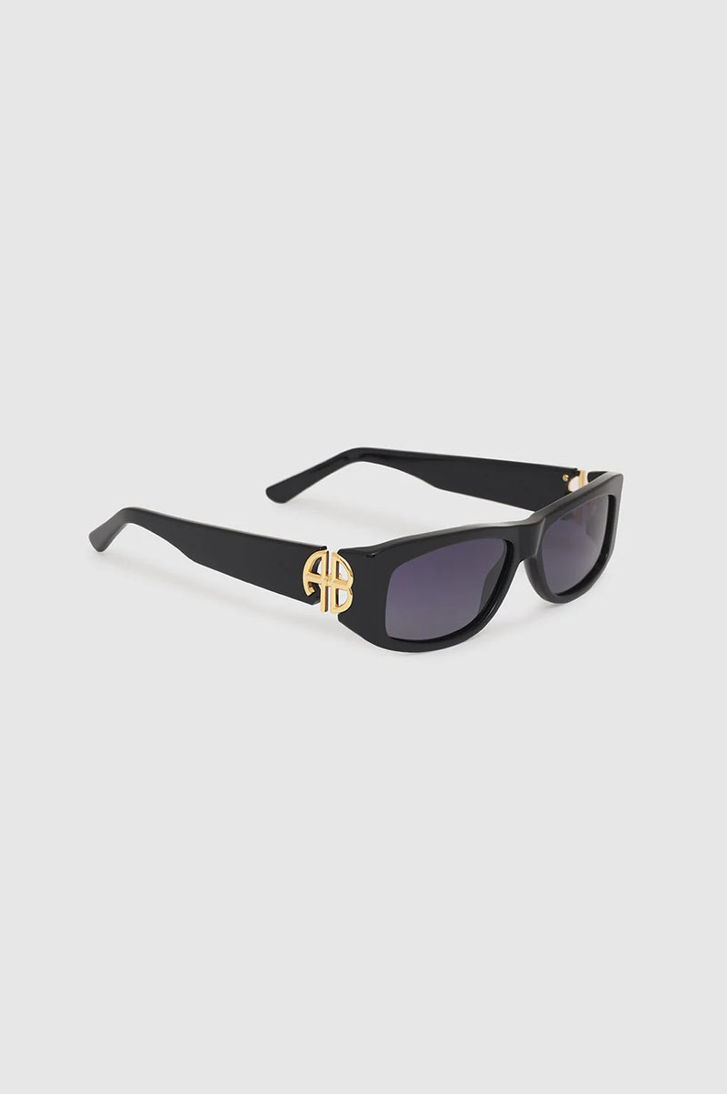 Siena Sunglasses Black with Gold