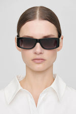 Siena Sunglasses Black with Gold