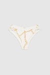 Viv Bikini Bottom Cream and Tan Link Print