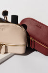 Monroe Jewellery and Cosmetic Travel Bag Burgundy