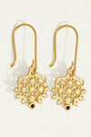 Arinna Earrings Sapphire Gold Vermeil