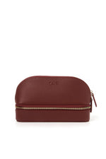 Monroe Jewellery and Cosmetic Travel Bag Burgundy