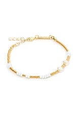 Cabana Bead and Pearl Bracelet Coconut