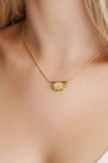 Gold Lotus Necklace Short