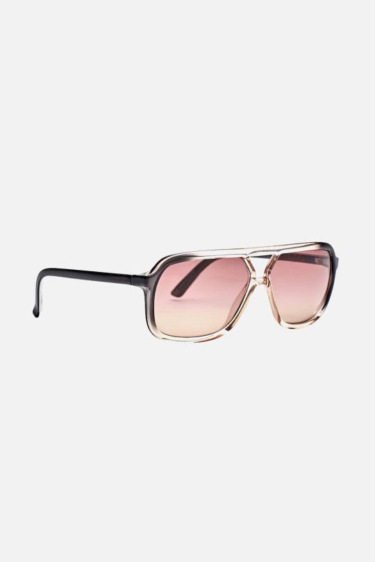 Treble Gloss Black Fade to Translucent Rose Rose Gradient Bio Lens