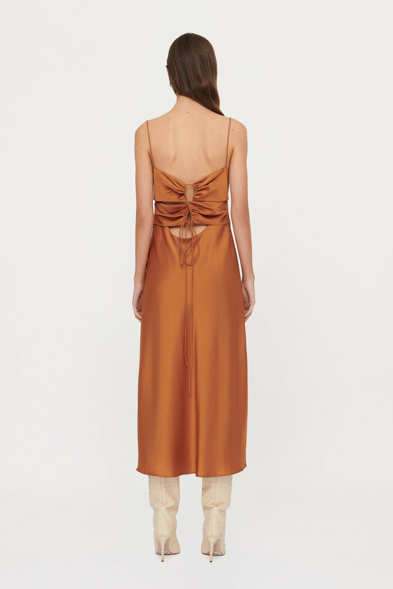 Estelle Slip Dress Copper