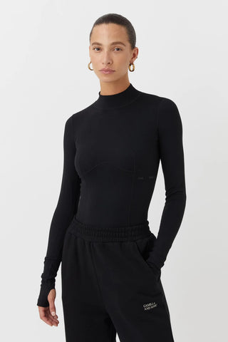 ANINE BING Via Bodysuit - Black Lace
