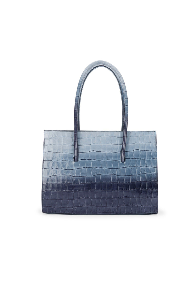 Crush Tote Maxi Croc Dusk