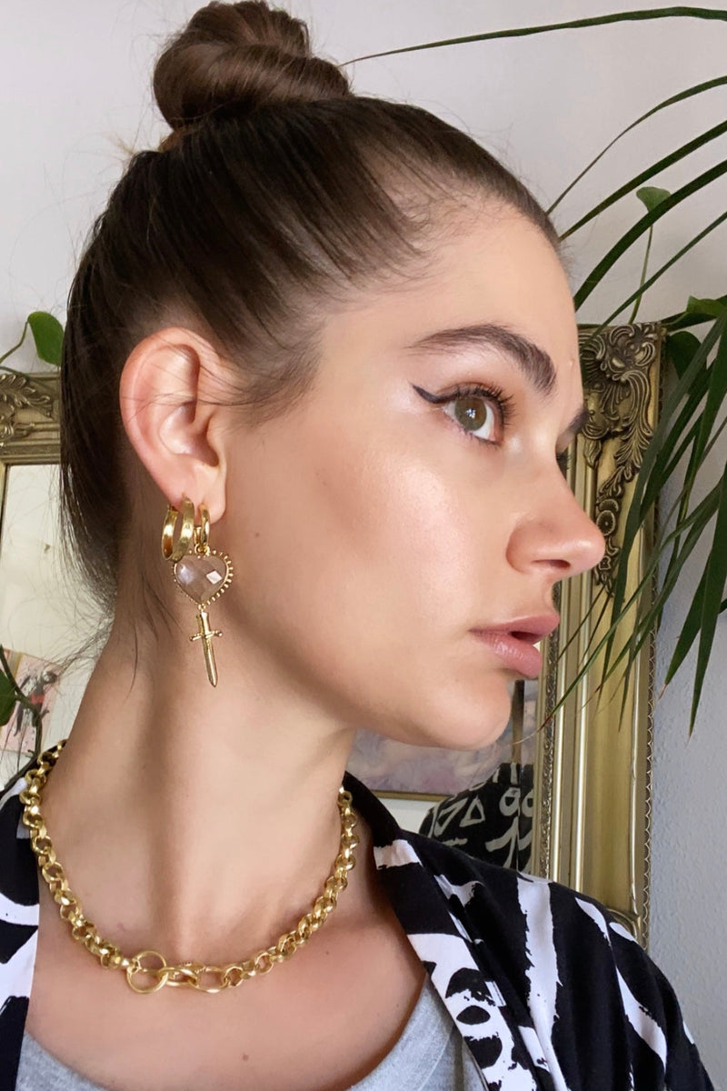 Juliet Earrings Crystal Quartz