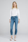 Alana High Rise Cropped Skinny in Project Destruct