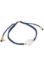 Pearl Rope Bracelet Navy