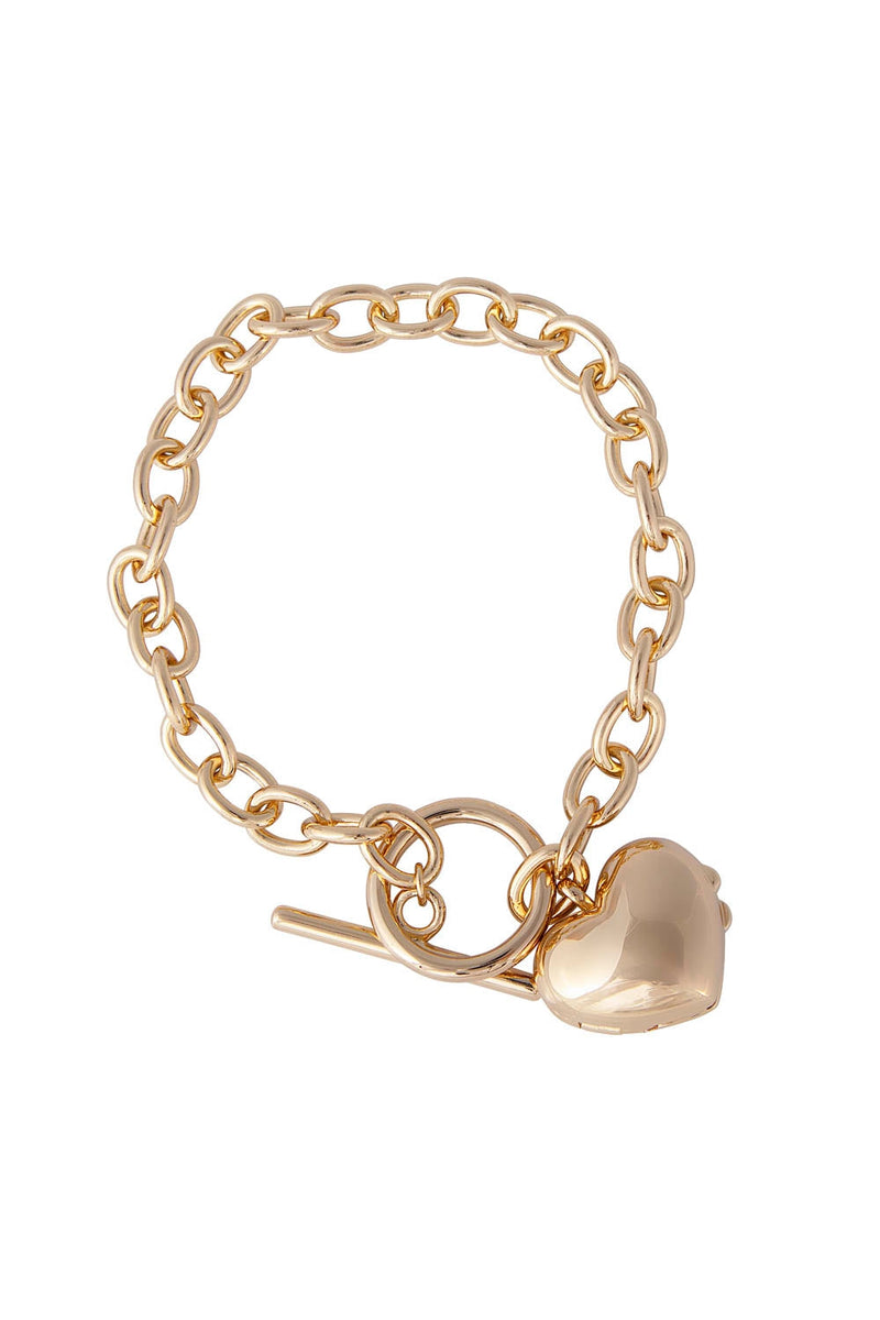 Gold Locket Bracelet