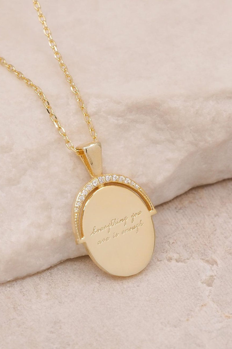 Gold Everything You Are Is Enough Small Necklace