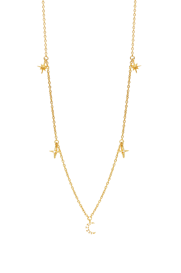 18k Gold Vermeil To The Moon and Back Choker