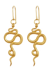 Snake Earrings Gold Vermeil