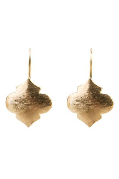 Moroccan Hook Earrings Gold