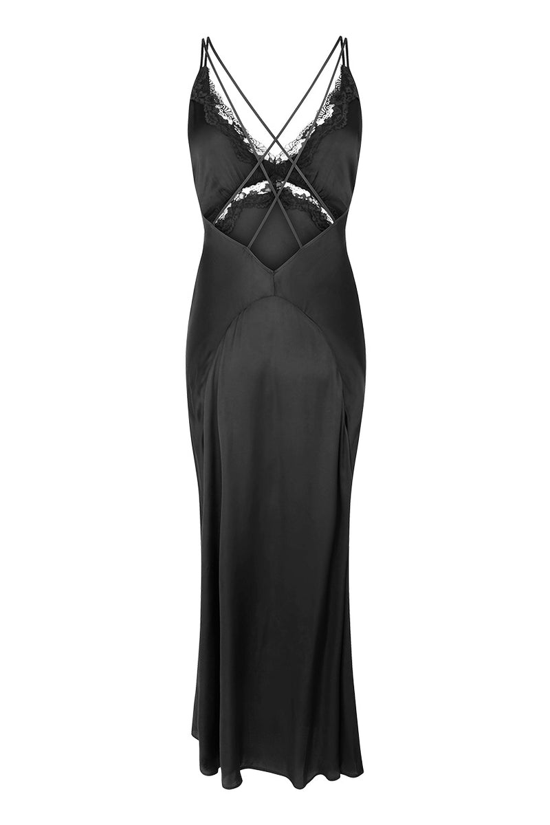 Boudoir Slip Dress Noir