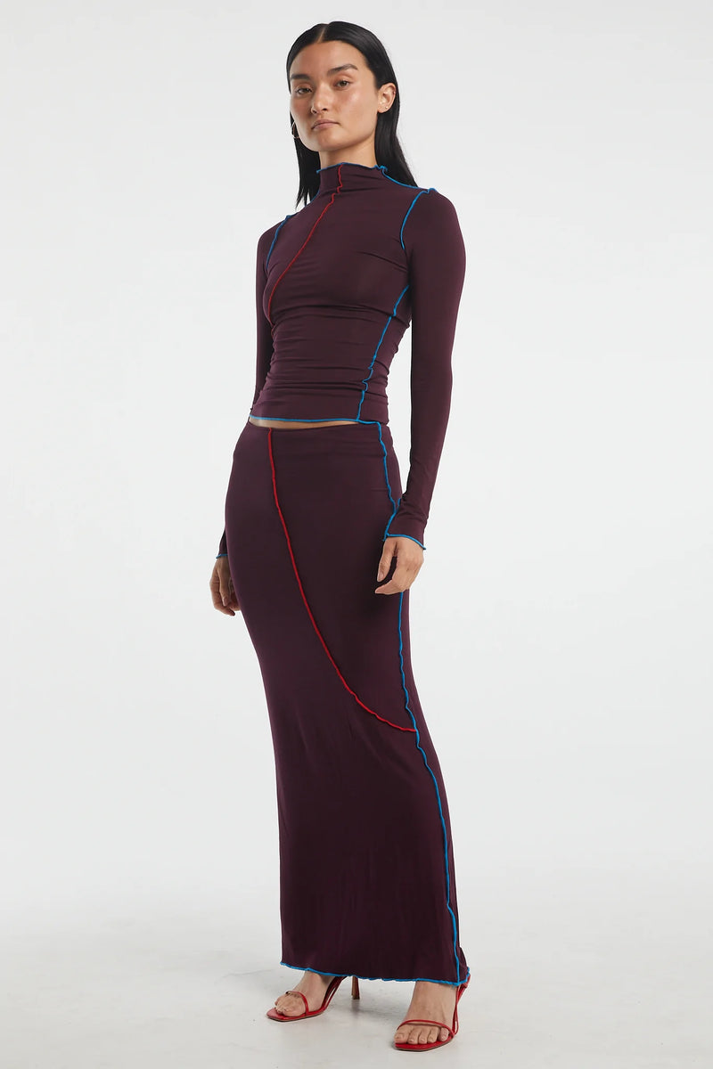 Vana Skirt Oxblood