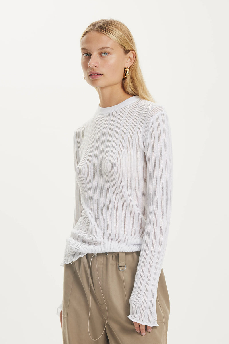 Lineup Knit Crew Off White