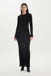 Lineup Knit Maxi Dress Black