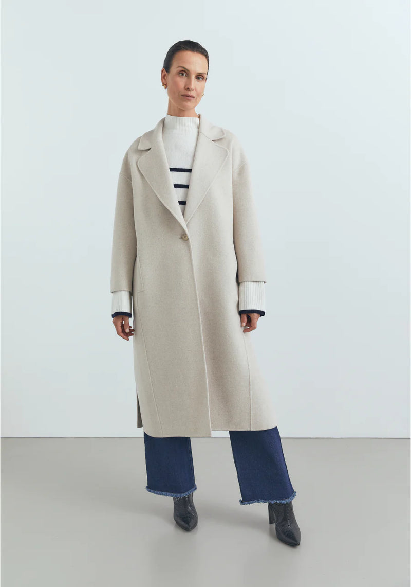 Resurrection Coat Oat Marl ROAR CLOTHING PTY LIMITED