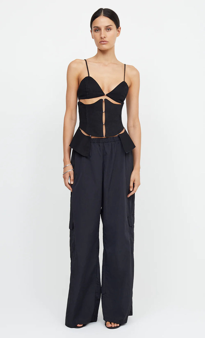 Black peplum top australia shop