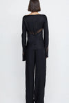 Spencer Long Sleeve Top Black/Black