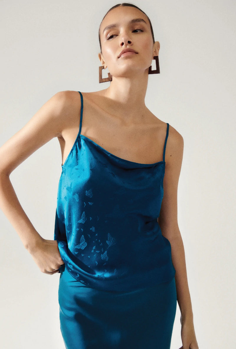 Straight neck top cami dress