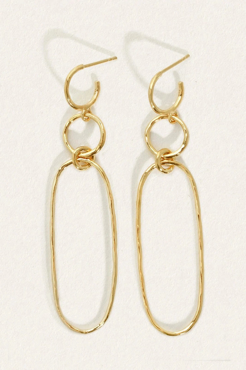 Elsie Earrings Gold Vermeil